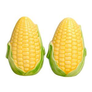 Vintage Ceramic Corn-On-The-Cob Salt & Pepper Shakers